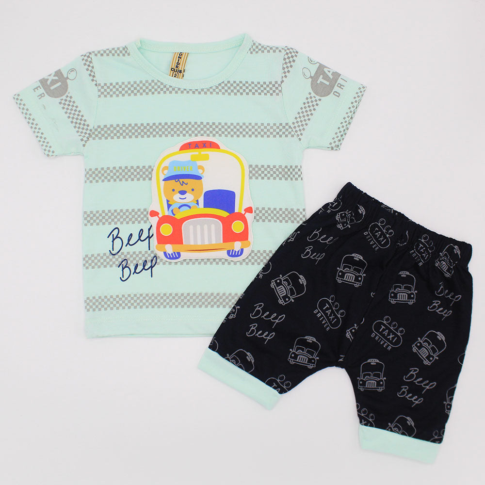 Baby 3D Beep Car Bear Dress for 3-9 Months