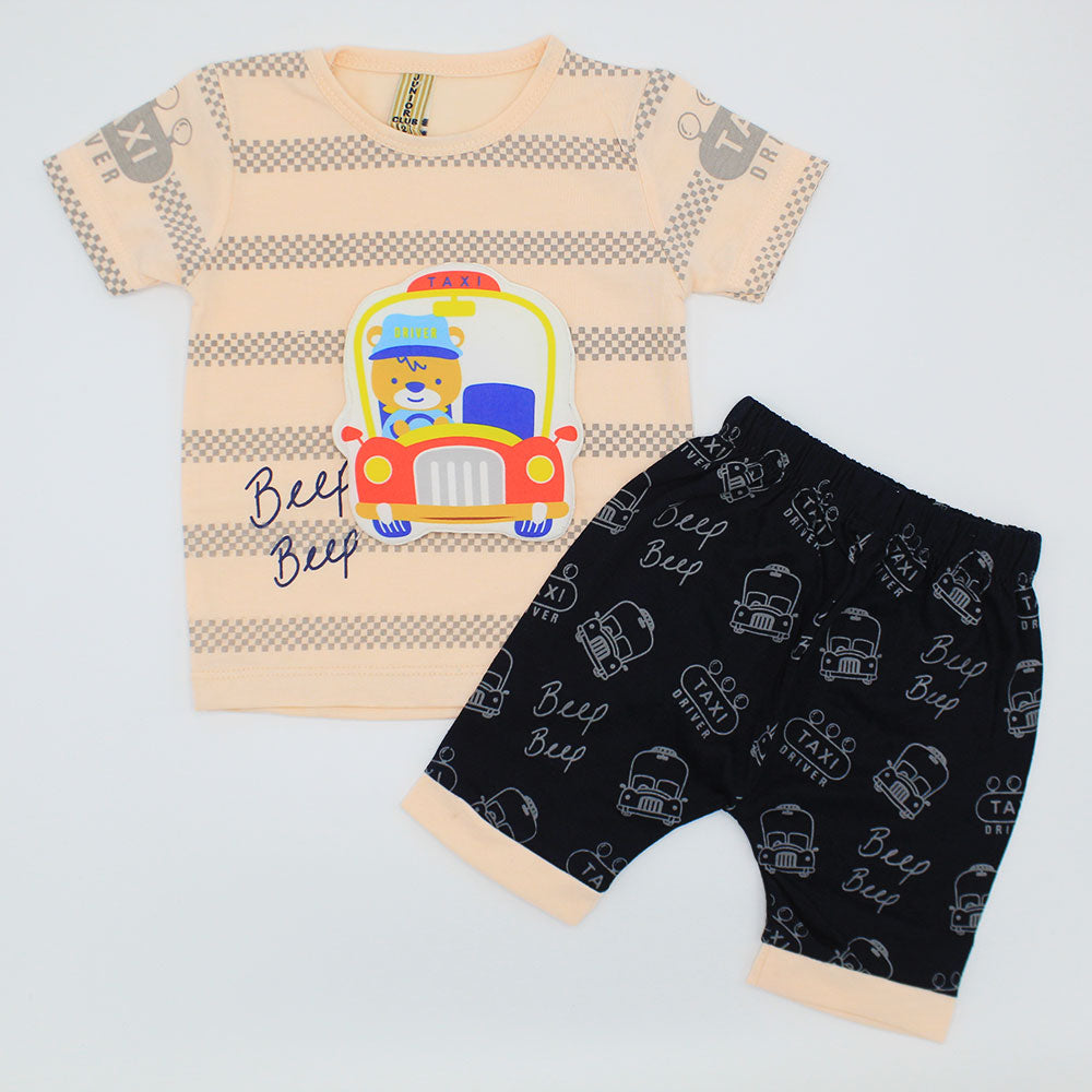 Baby 3D Beep Car Bear Dress for 3-9 Months