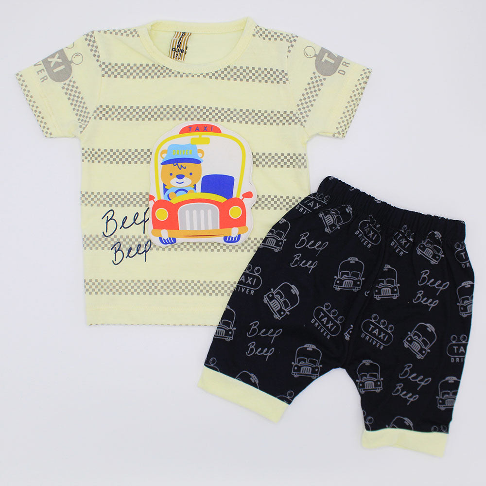Baby 3D Beep Car Bear Dress for 3-9 Months