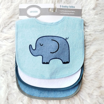Imported Baby Cute Pack of 3 Character Waterproof Bibs