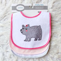 Imported Baby Cute Pack of 3 Character Waterproof Bibs