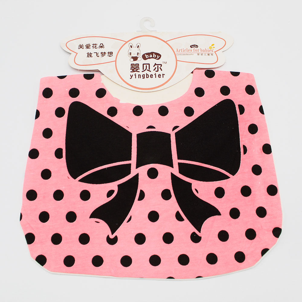Baby Character Cotton Button Bib