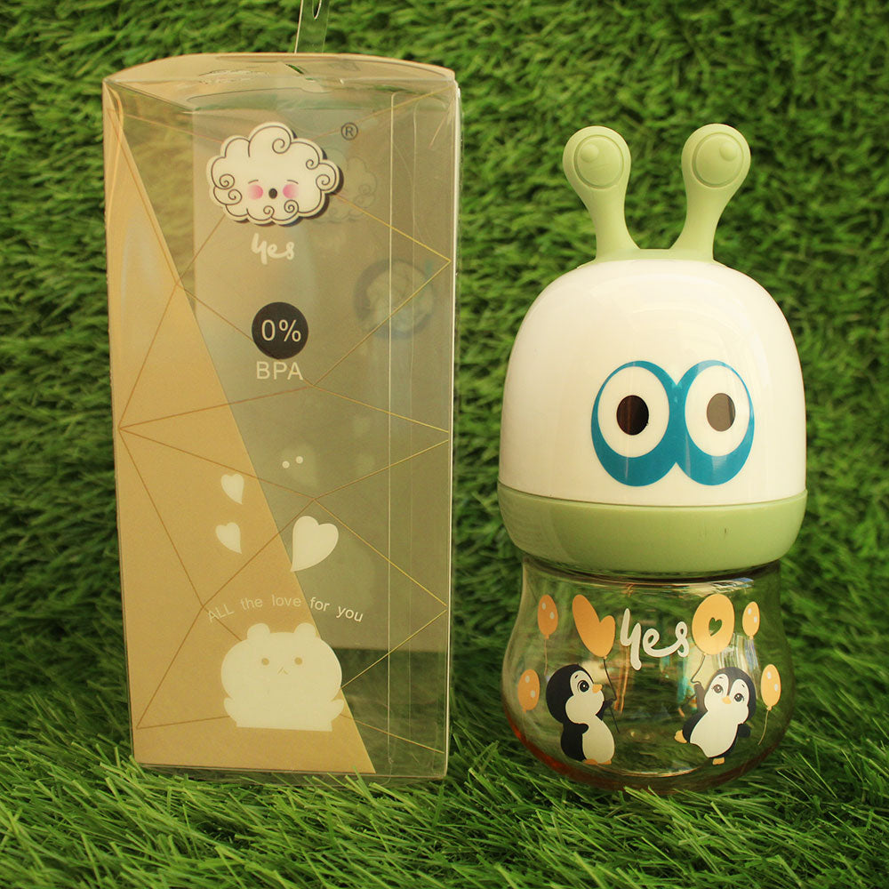 Imported Yes 3D Cartoon Snail Big Eyes Plastic Baby Feeder with Handles 120ml - 4oz