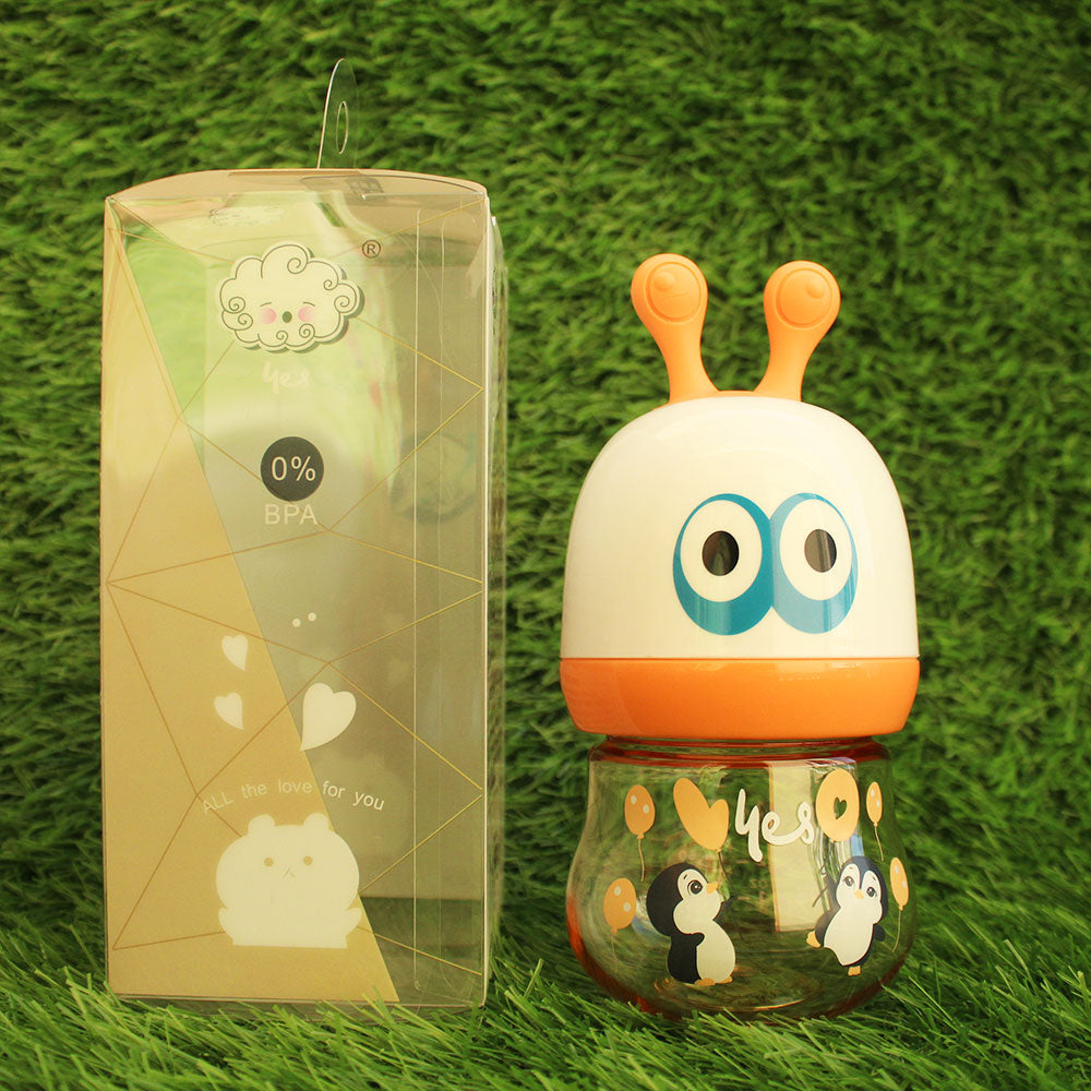 Imported Yes 3D Cartoon Snail Big Eyes Plastic Baby Feeder with Handles 120ml - 4oz