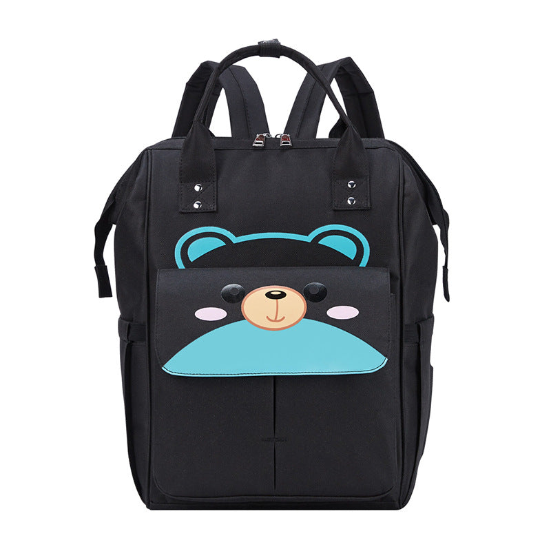 Imported Waterproof Baby Diaper Bag Cute Bear Large Capacity Backpack