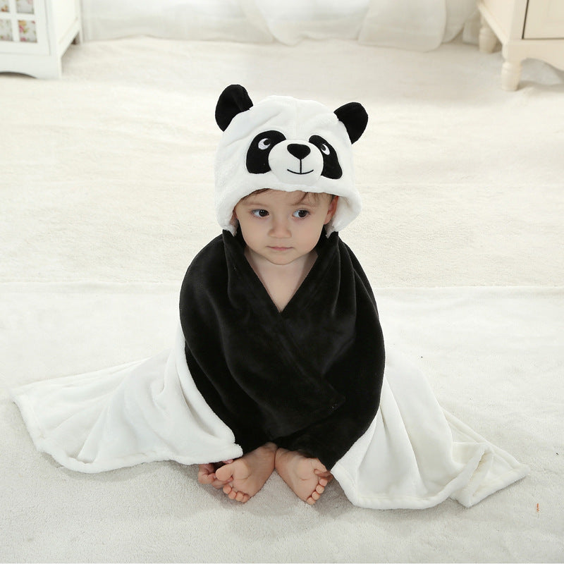 Baby Super Soft Cute 3D Character Hooded Baby AC Blanket