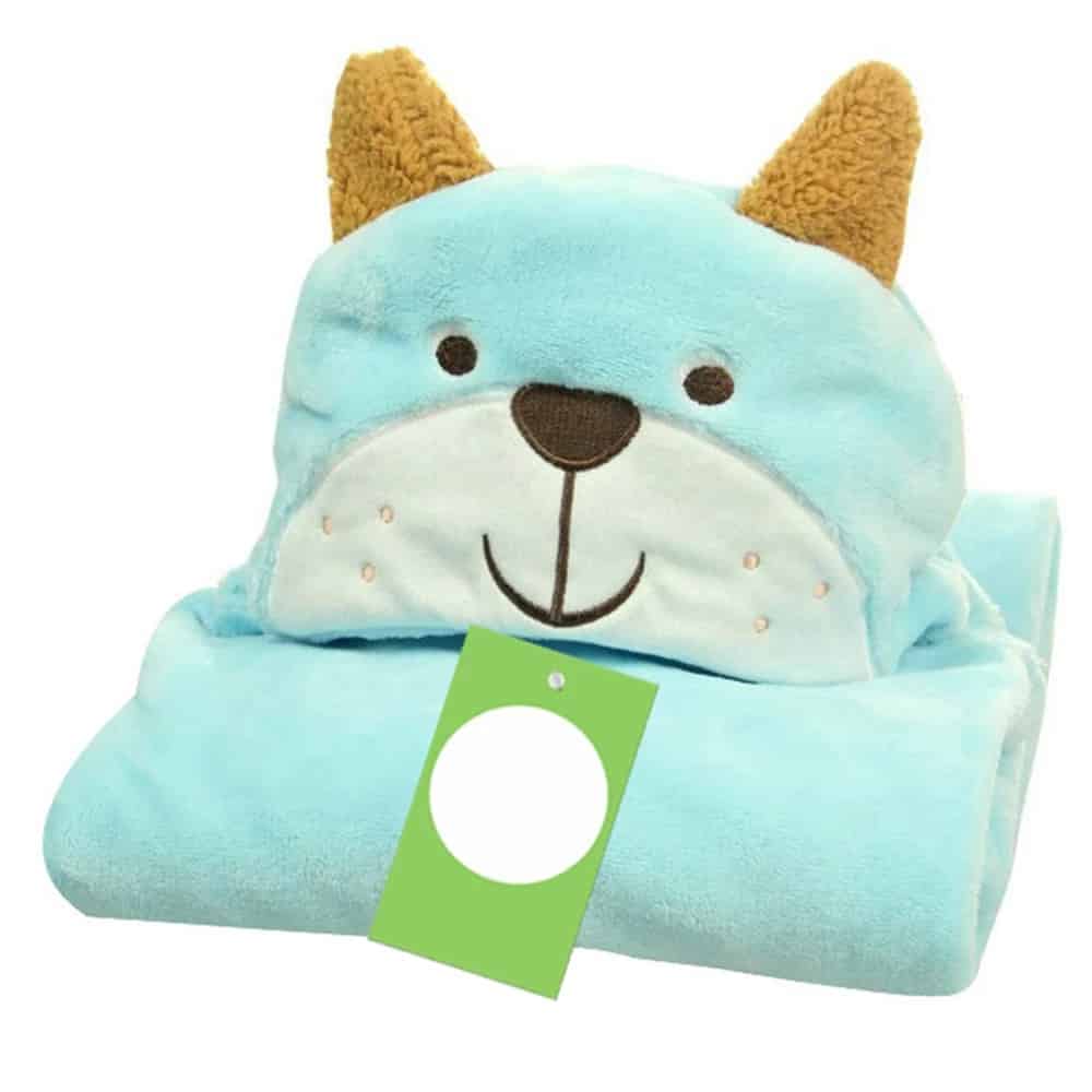 Baby Super Soft Cute 3D Character Hooded Baby AC Blanket