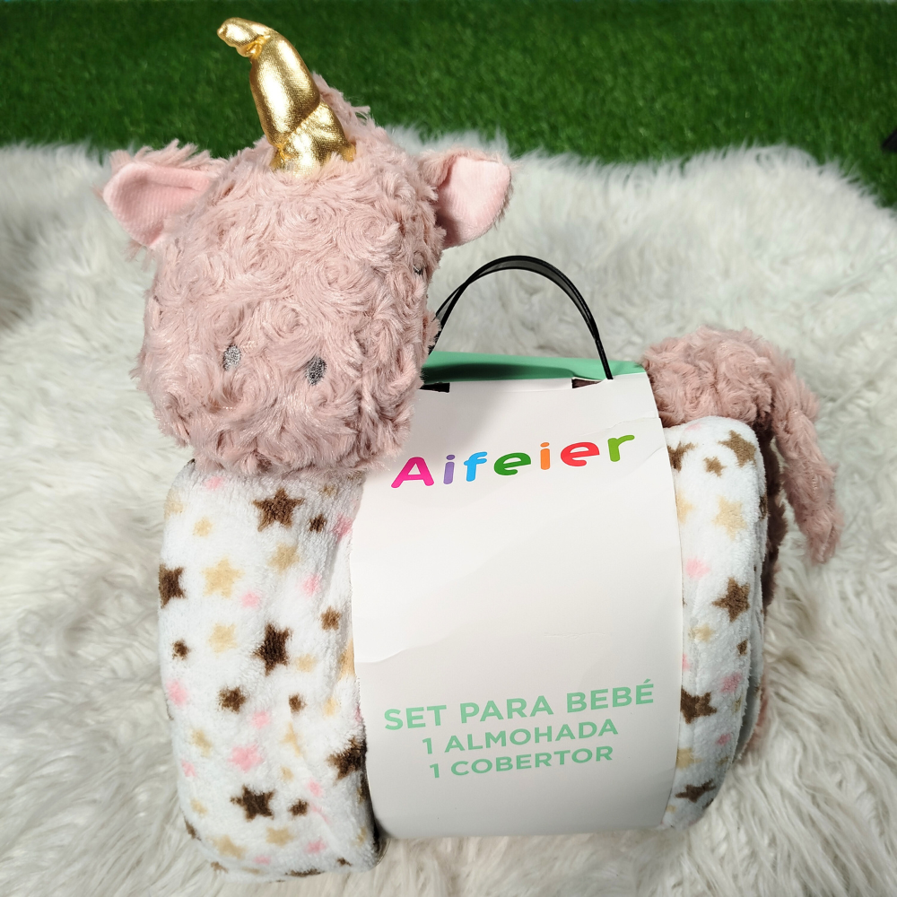 Imported Baby Super Soft Blanket with 3D Plush Big Toy | Cozy Gift Set for 0–3 Years