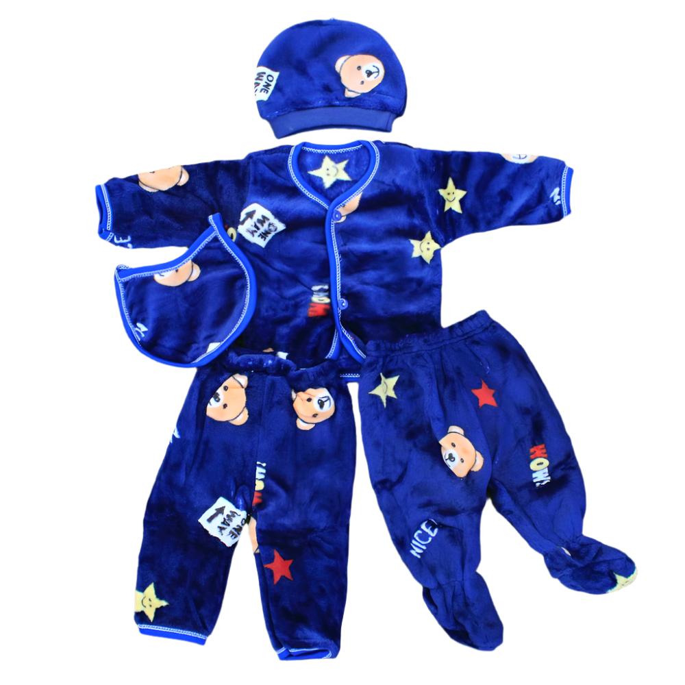 Imported Newborn Baby Winter 5 Pcs Starter Set 0-3 Months