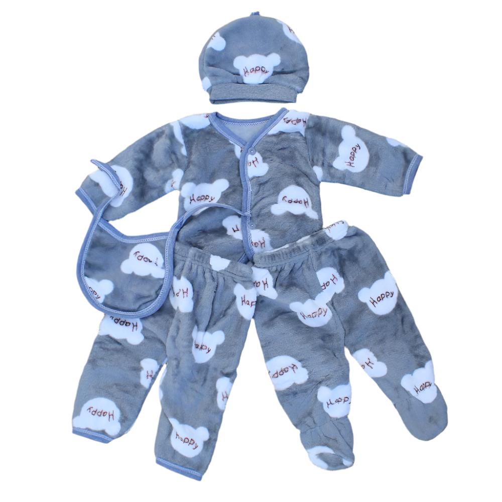 Imported Newborn Baby Winter 5 Pcs Starter Set 0-3 Months