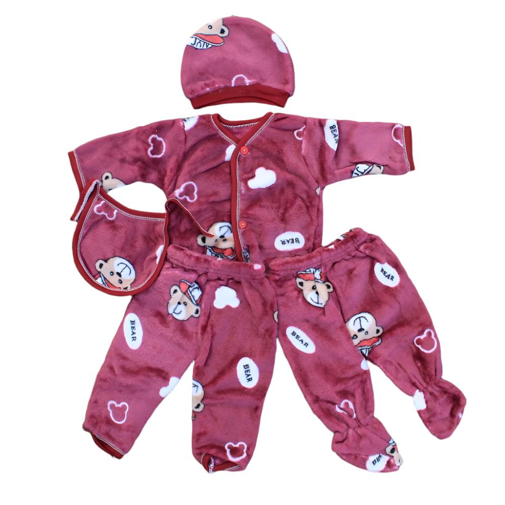 Imported Newborn Baby Winter 5 Pcs Starter Set 0-3 Months