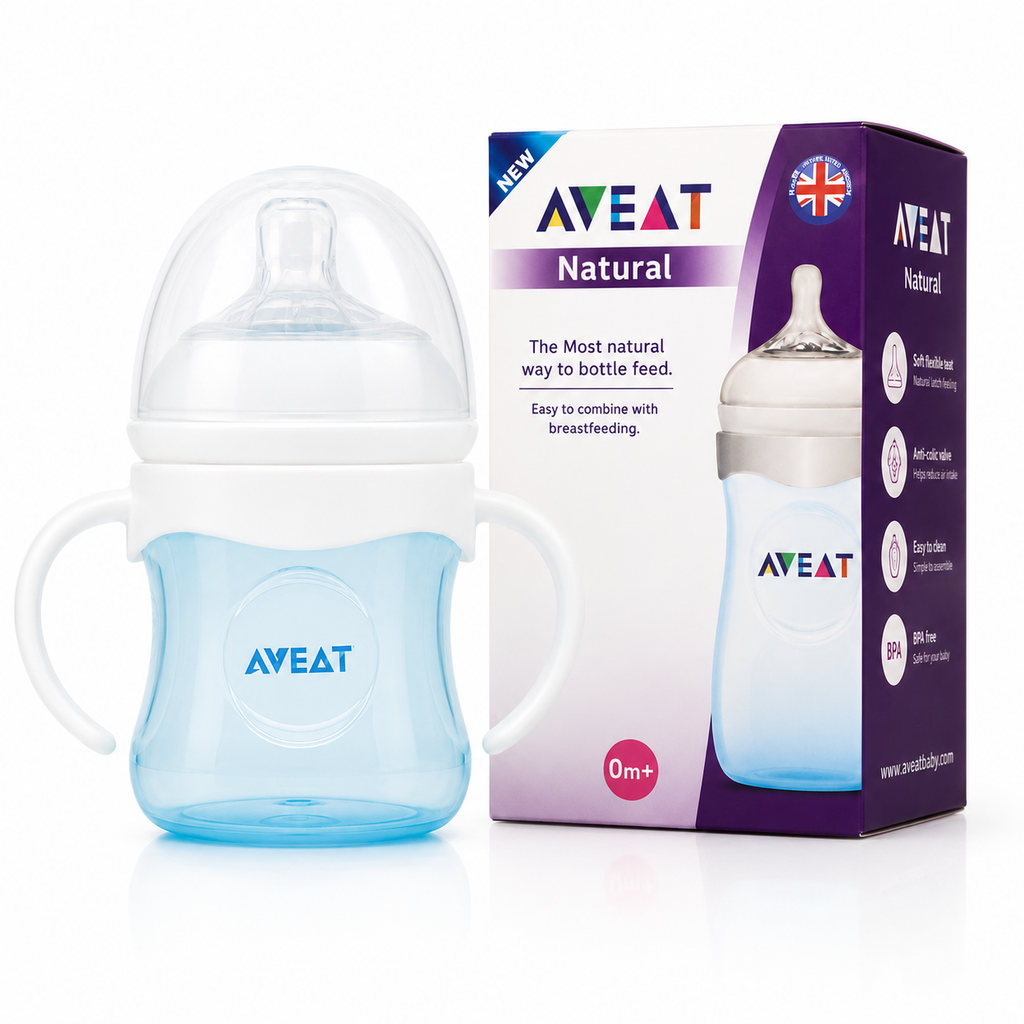 Imported Aveat Plastic Baby Feeder with Handles 120ml - 4oz