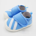 Imported Baby Kids Stripes Shoes with Velcro Fastening Strap for Boys Girls 0 - 18 Months