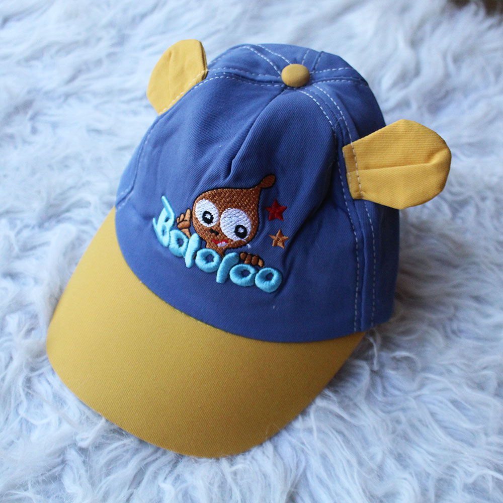Baby Cute Kids 3d Embroidered Cartoon Ear Stylish Fancy Hat Cap for 1-5 Years