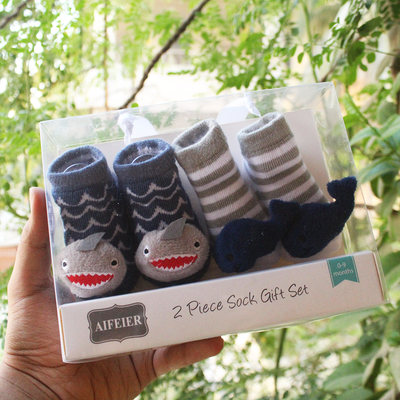 Imported Baby Pack of 2 Booties Gift Set for 0-9 Months