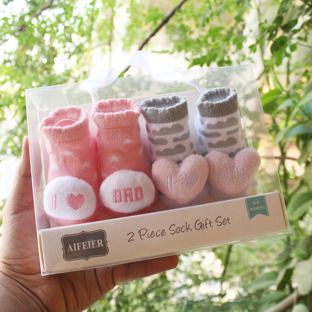 Imported Baby Pack of 2 Booties Gift Set for 0-9 Months