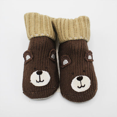 Imported Newborn Winter Cotton Wool Warm Booties for 0-3 Months