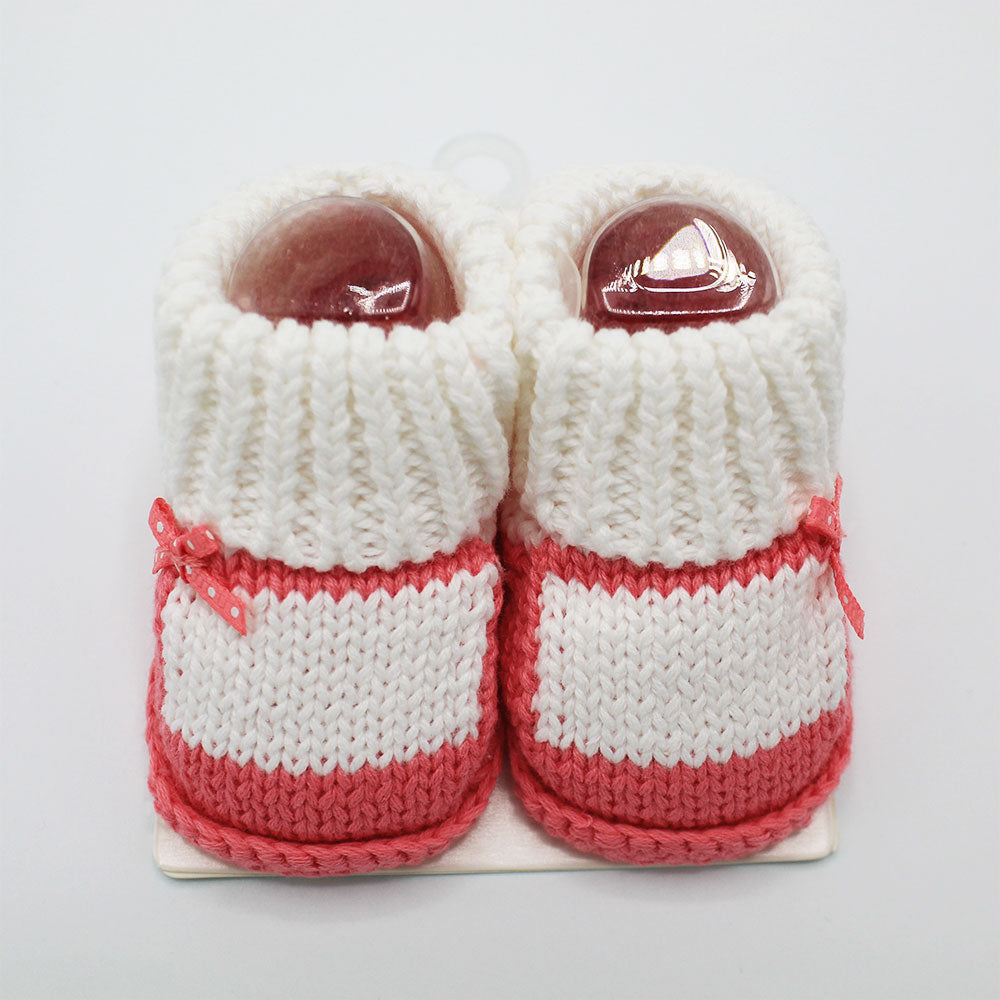 Imported Newborn Winter Cotton Wool Warm Booties for 0-3 Months