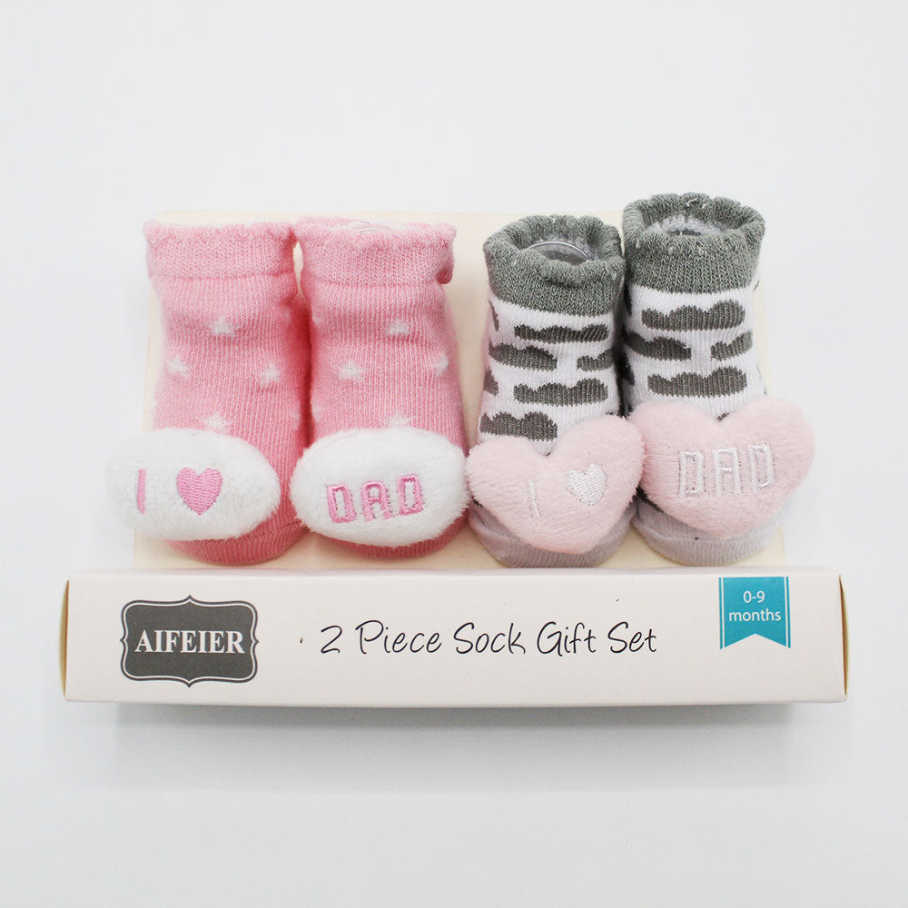 Imported Pack of 2 Pair Baby 3D Character Booties Socks for 0-9 Months