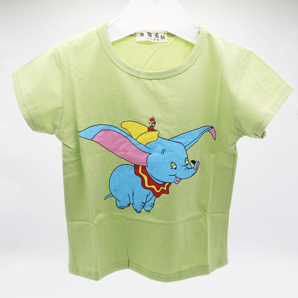 Baby Kids Dumbo Elephant Half Sleeve Pullover Shirt for 4-18 Months