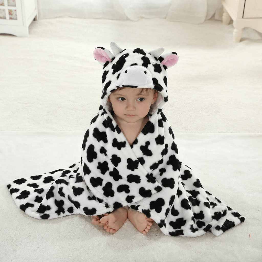 Baby Super Soft Cute 3D Character Hooded Baby AC Blanket
