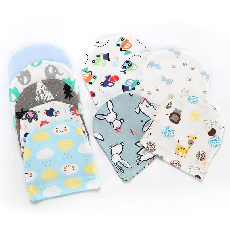 Newborn Imported Super Soft Pack of 5 Caps 0-6 Months