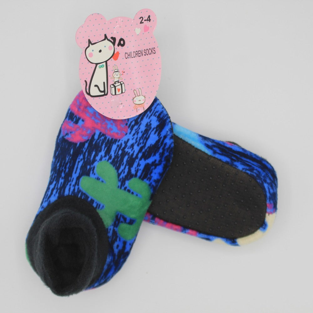 Imported Winter Warm Fuzzy Velvet Loafers Socks for 6-8 Years