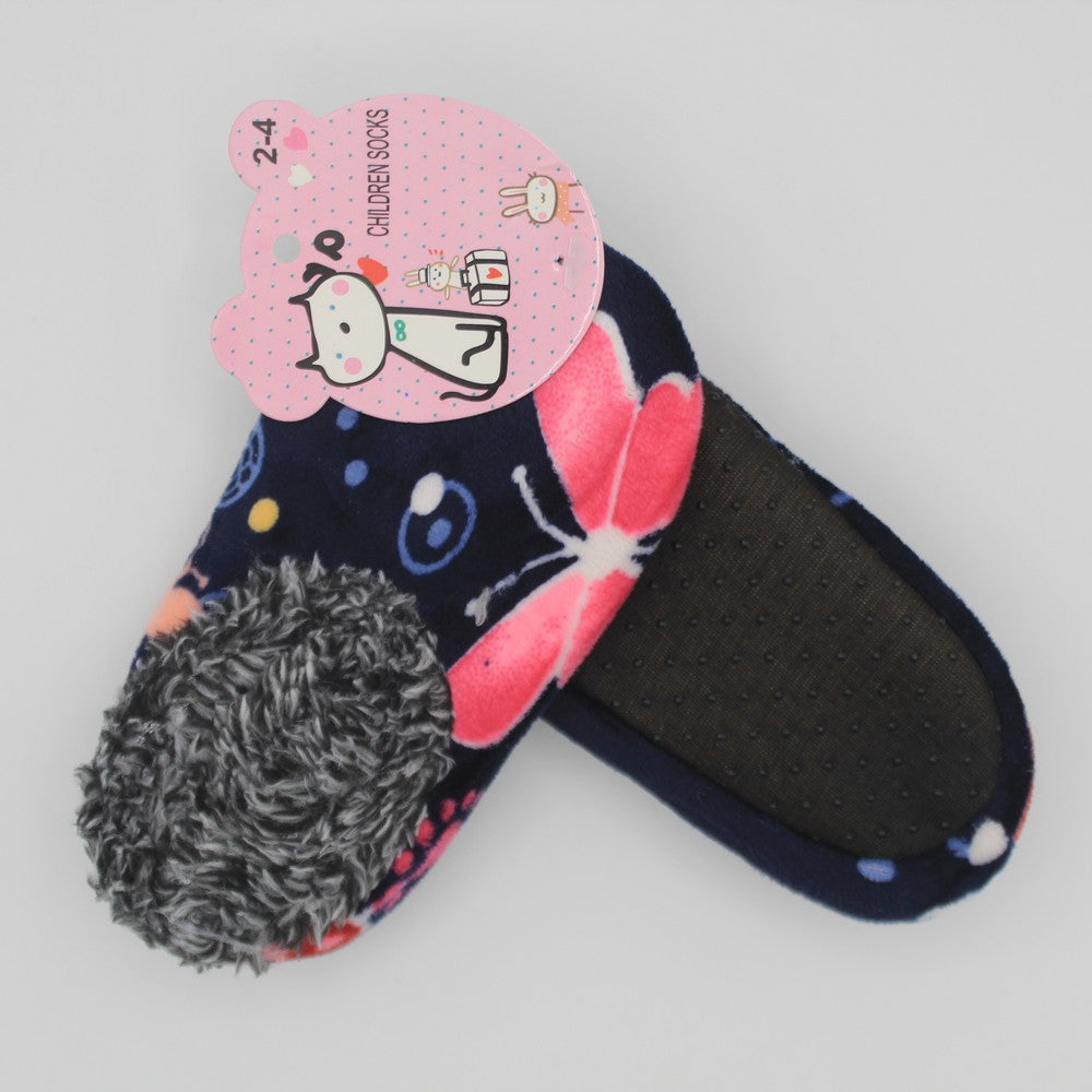 Imported Winter Warm Fuzzy Velvet Loafers Socks for 6-8 Years