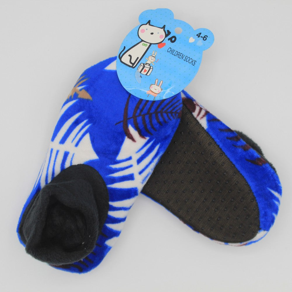 Imported Winter Warm Fuzzy Velvet Loafers Socks for 4-6 Years