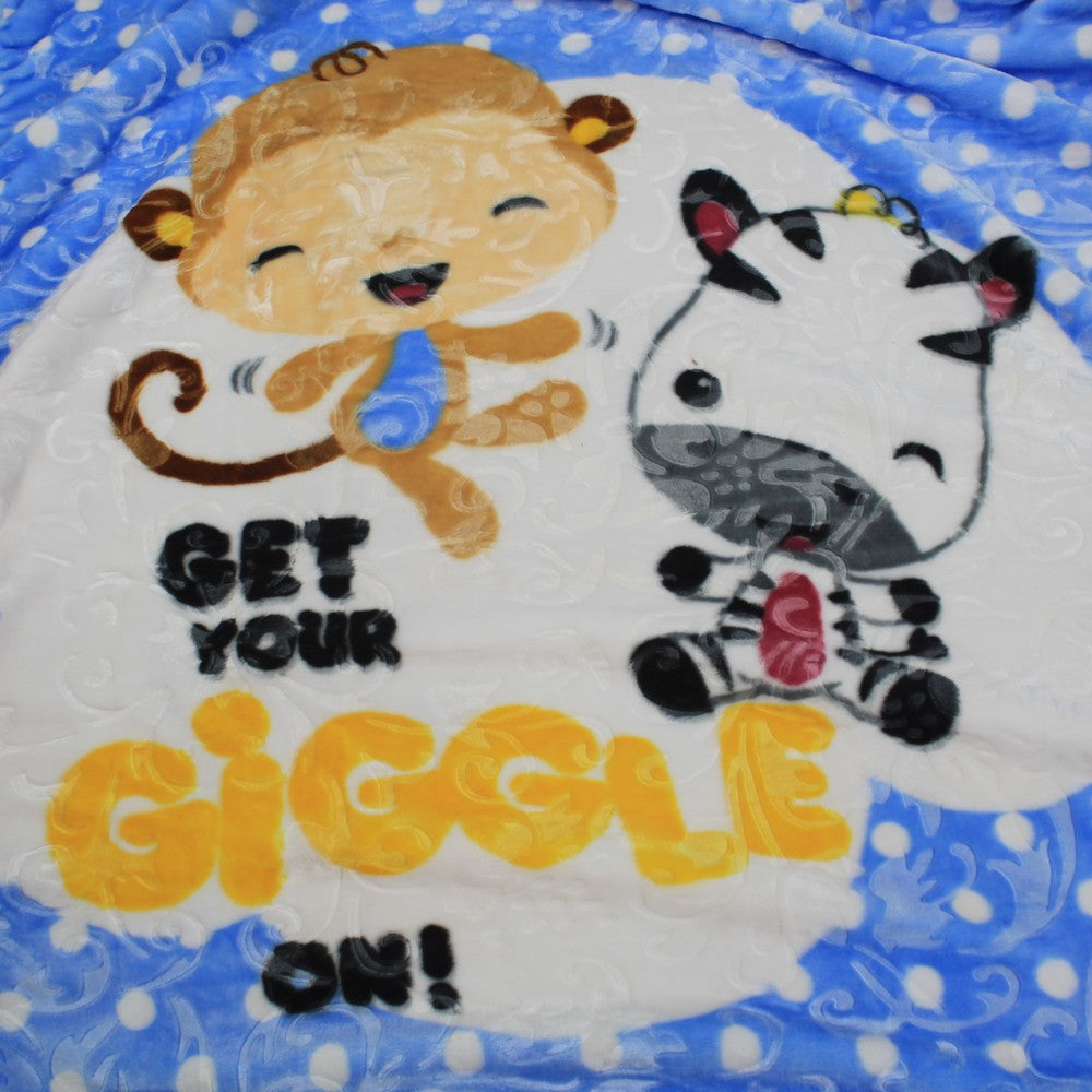 Super Soft Kids Double Ply Embossed Blanket for 3-10 Years