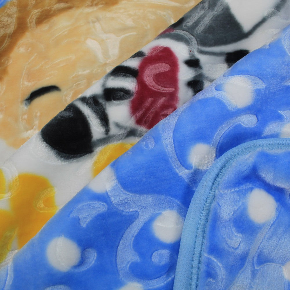 Super Soft Kids Double Ply Embossed Blanket for 3-10 Years