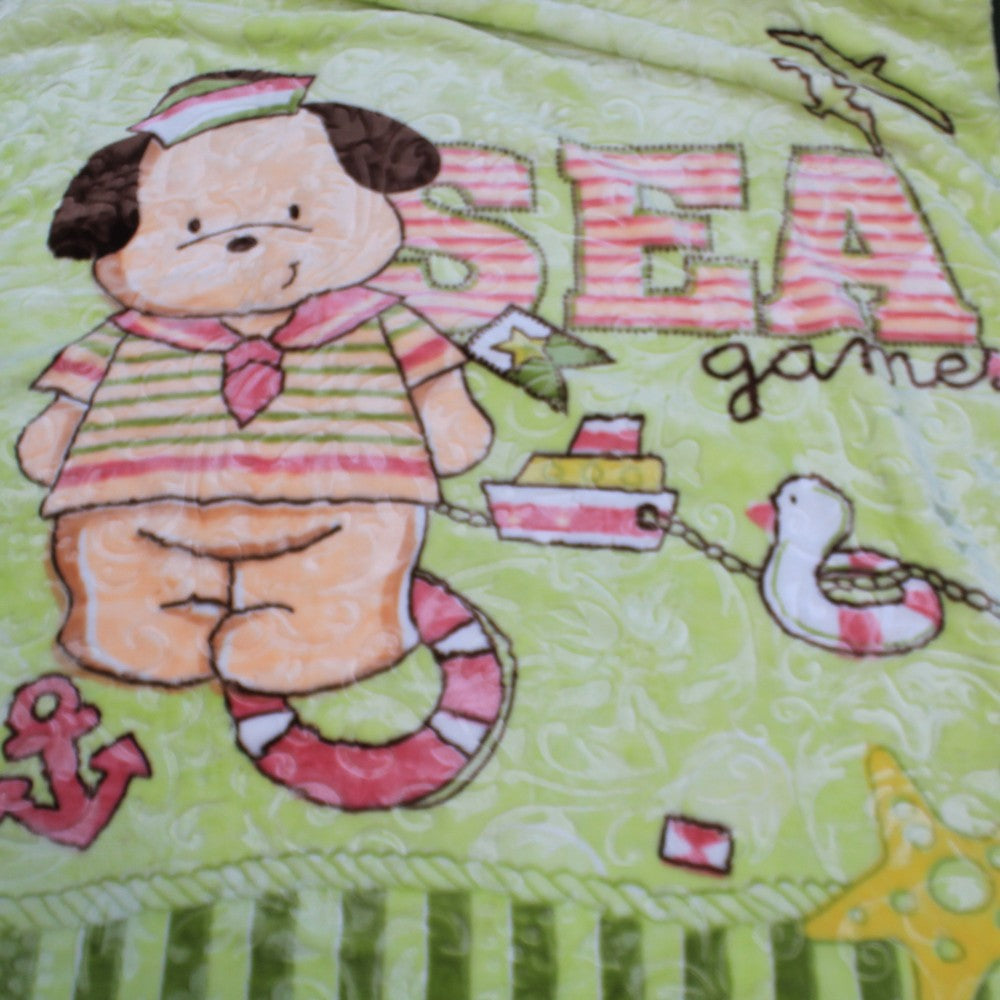 Super Soft Kids Double Ply Embossed Blanket for 3-10 Years