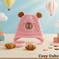 Imported Baby 3D Cute Character Bear Cap | Soft Woolen Hat for 0–3 Years