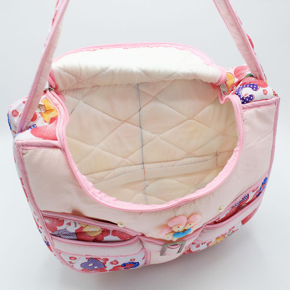 Baby Mother Diaper Bag Zipper Cute Flower Belt Style