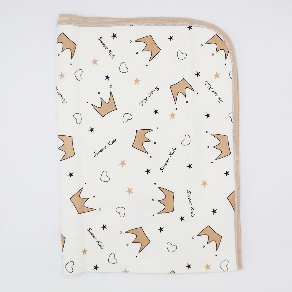 Imported Extra Large Baby Velvet Waterproof Changing Sheet with Back Plastic