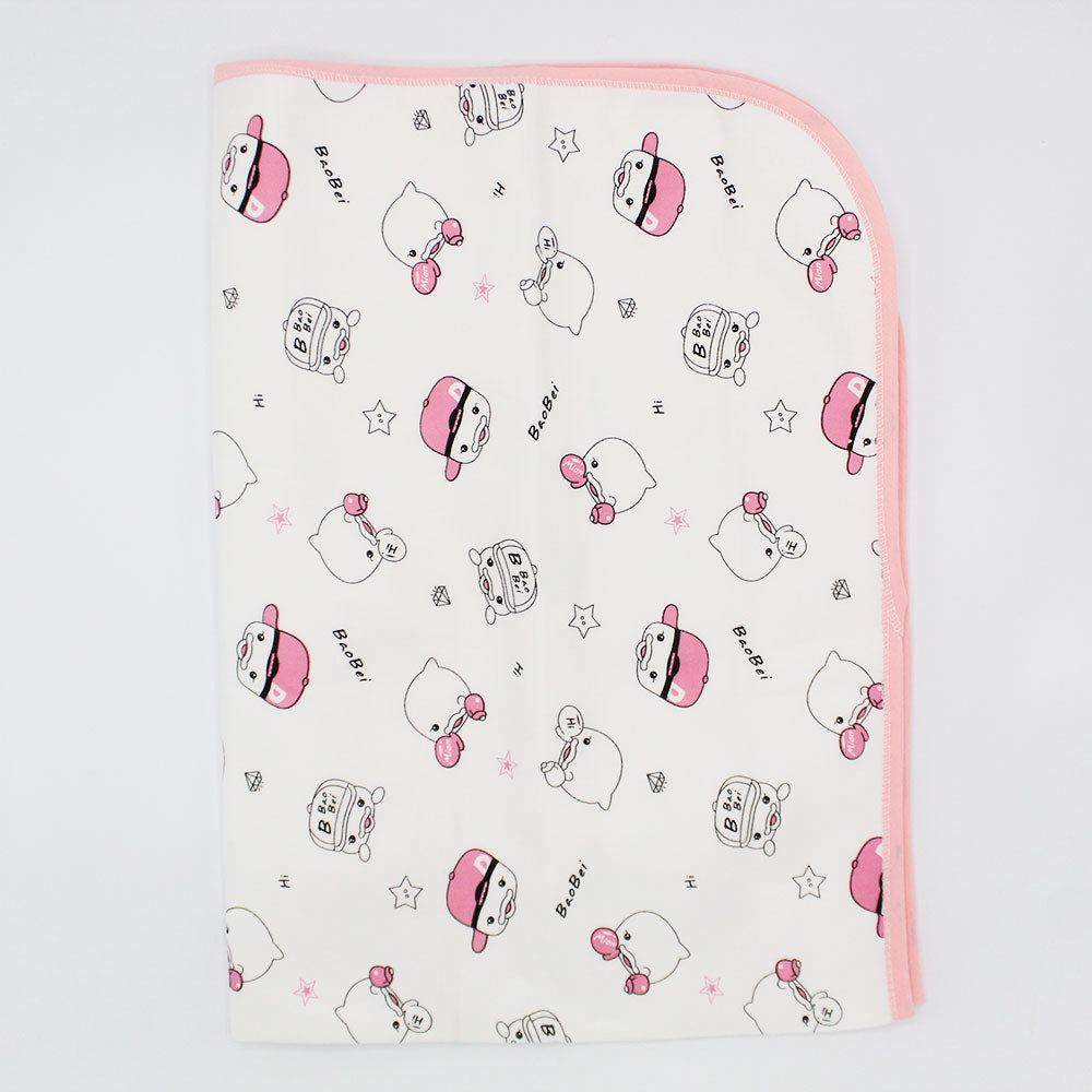 Imported Extra Large Baby Velvet Waterproof Changing Sheet with Back Plastic