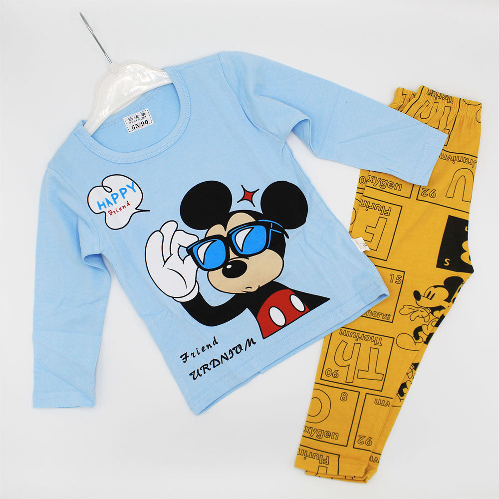 Imported Kids Full Sleeves Pajama Suit for 12 Months - 4 Years