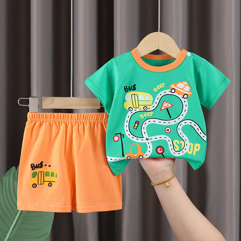 Imported Kids Cotton T-Shirt & Shorts Summer Set