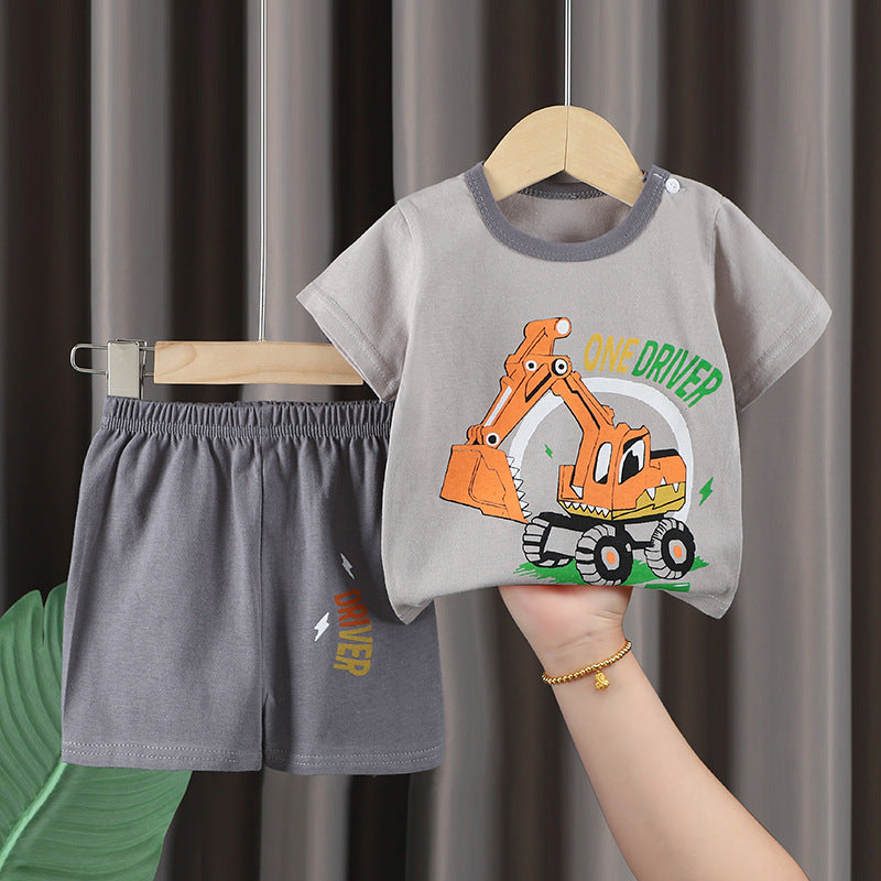 Imported Kids Cotton T-Shirt & Shorts Summer Set