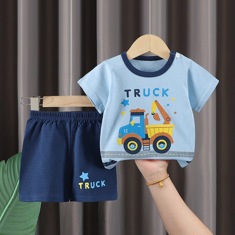 Imported Kids Cotton T-Shirt & Shorts Summer Set
