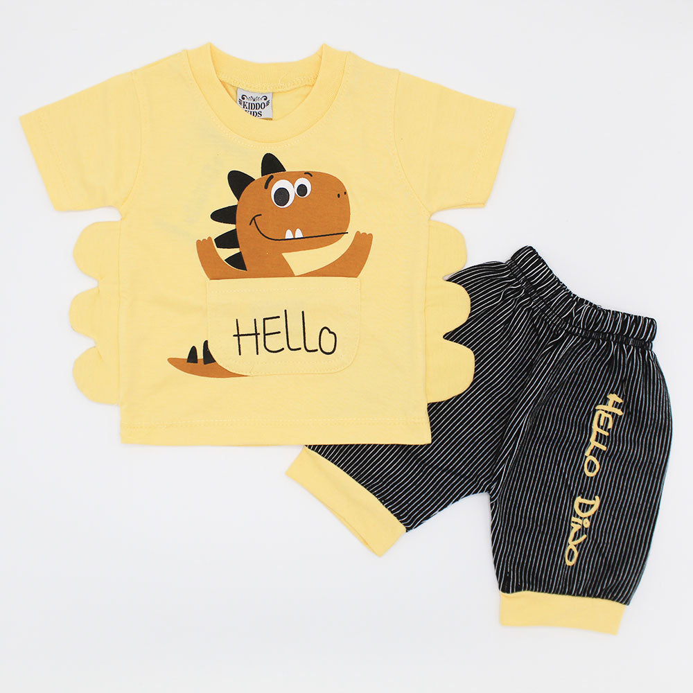 Baby Hello Dino Dress for 3-9 Months