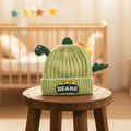 Imported Baby 3D Cute Dino Winter Cap | Soft Woolen Hat for 0–3 Years