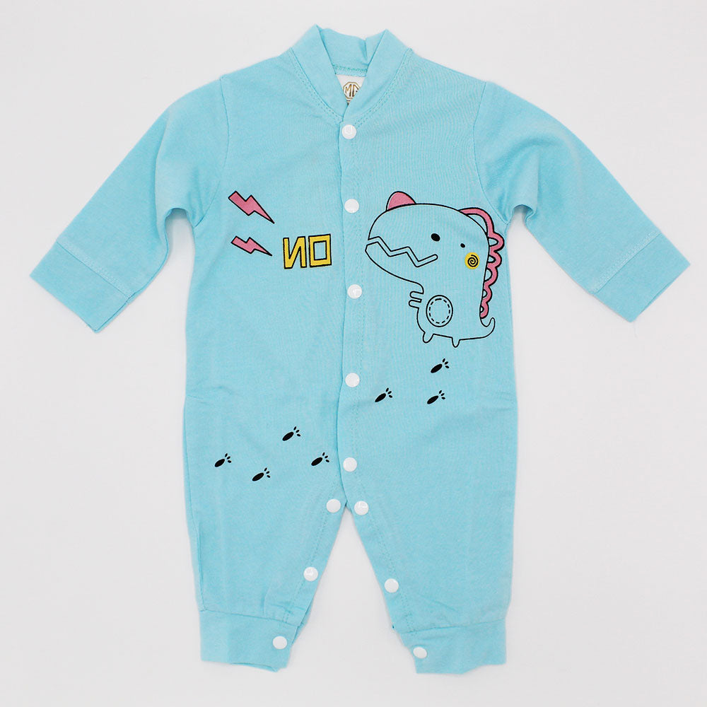 Newborn Baby Cute Dino Full Sleeves Romper for 0-6 Months