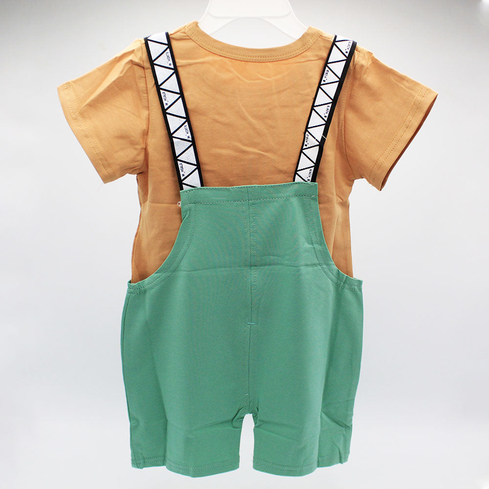 Imported Baby Kids Cute Bear Dungaree Romper for 6-24 months