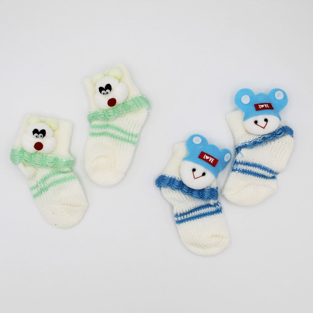Baby Winter Woolen Socks 2 Pairs Warm Woolen Socks