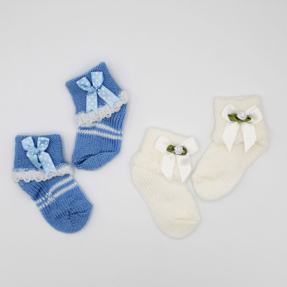 Baby Winter Woolen Socks 2 Pairs Warm Woolen Socks