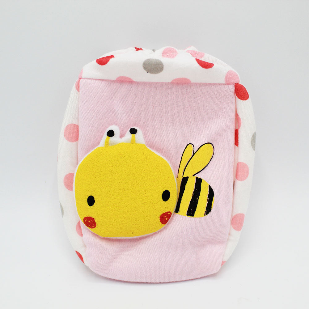 Imported Velvet 3D Character Baby Feeder Cover Pouch with Side Handles