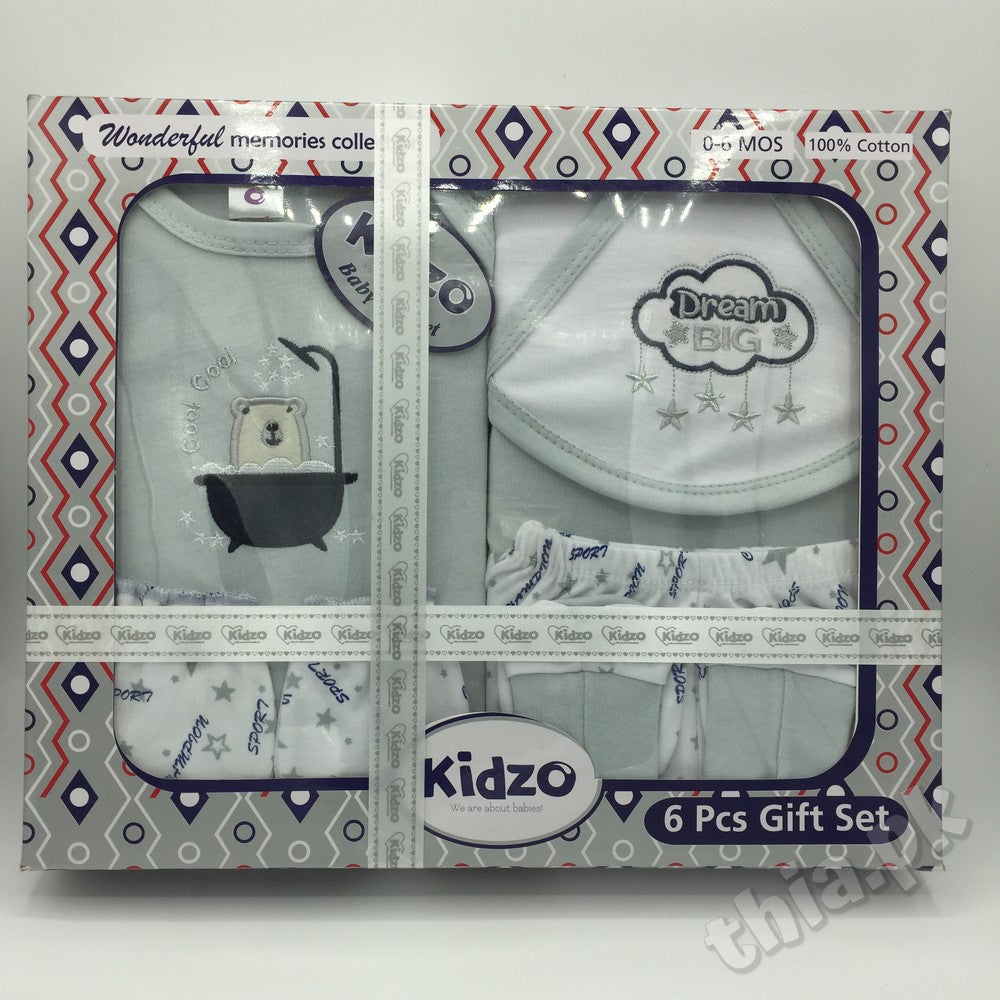 Kidzo 6 Pcs Starter Gift Box Set (0-6 months)
