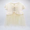 Imported Girls Cute Short Sleeves Frill Frock Shirt for 12 Months - 5 Years