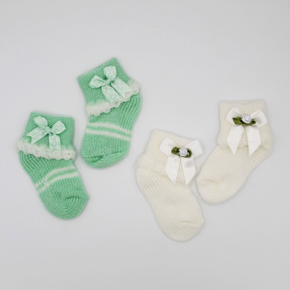 Baby Winter Woolen Socks 2 Pairs Warm Woolen Socks